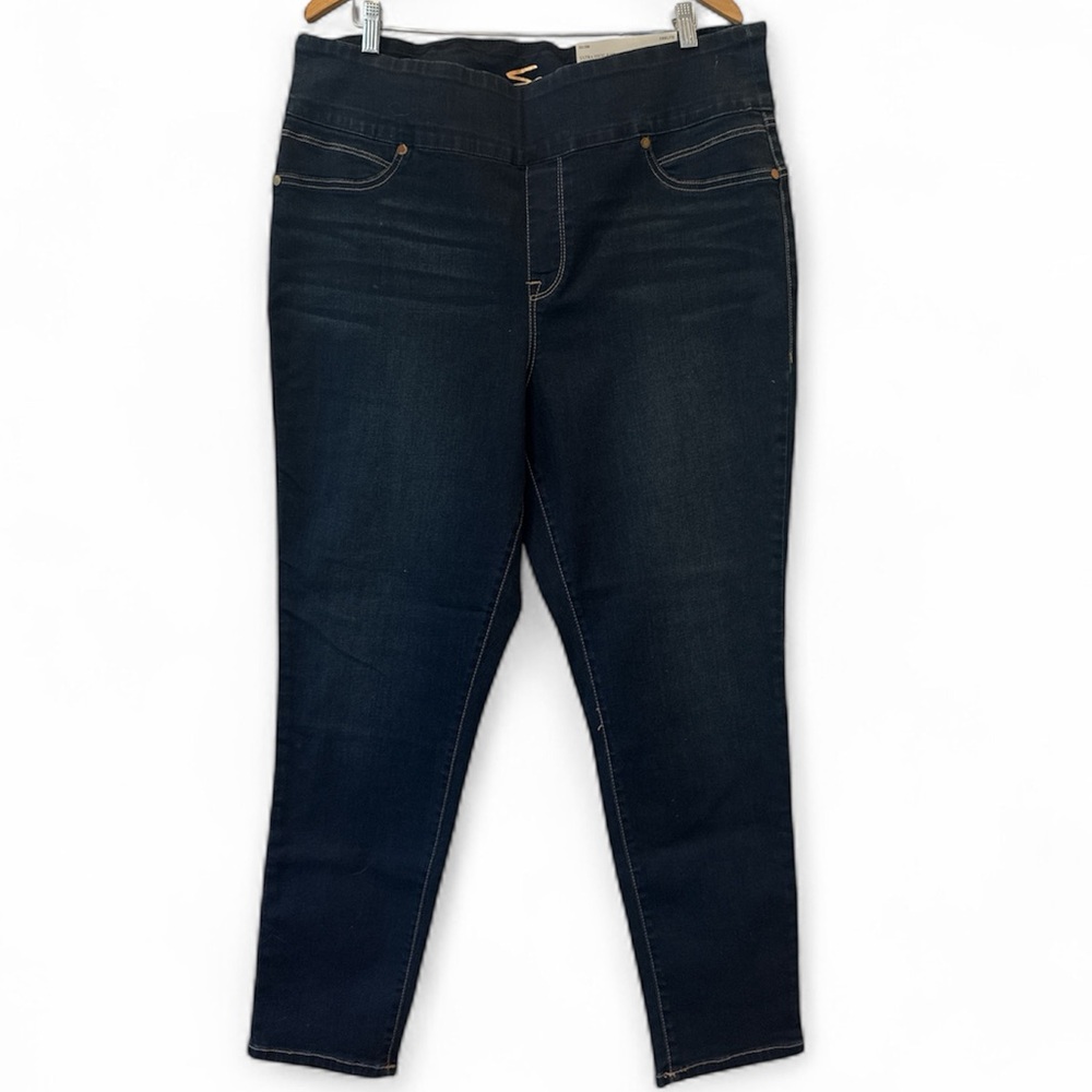 Seven 7 Ultra High Rise Tummy Toner Dark‎ Denim Legging Women Size 14W-24W NWT